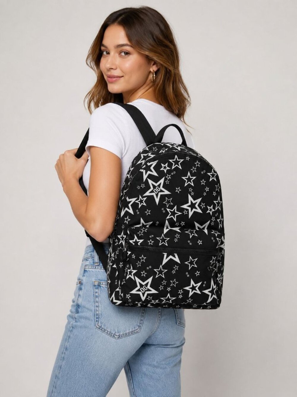 NWT $1795 Dolce and Gabbana Millennial Star Backpack Black Size OS